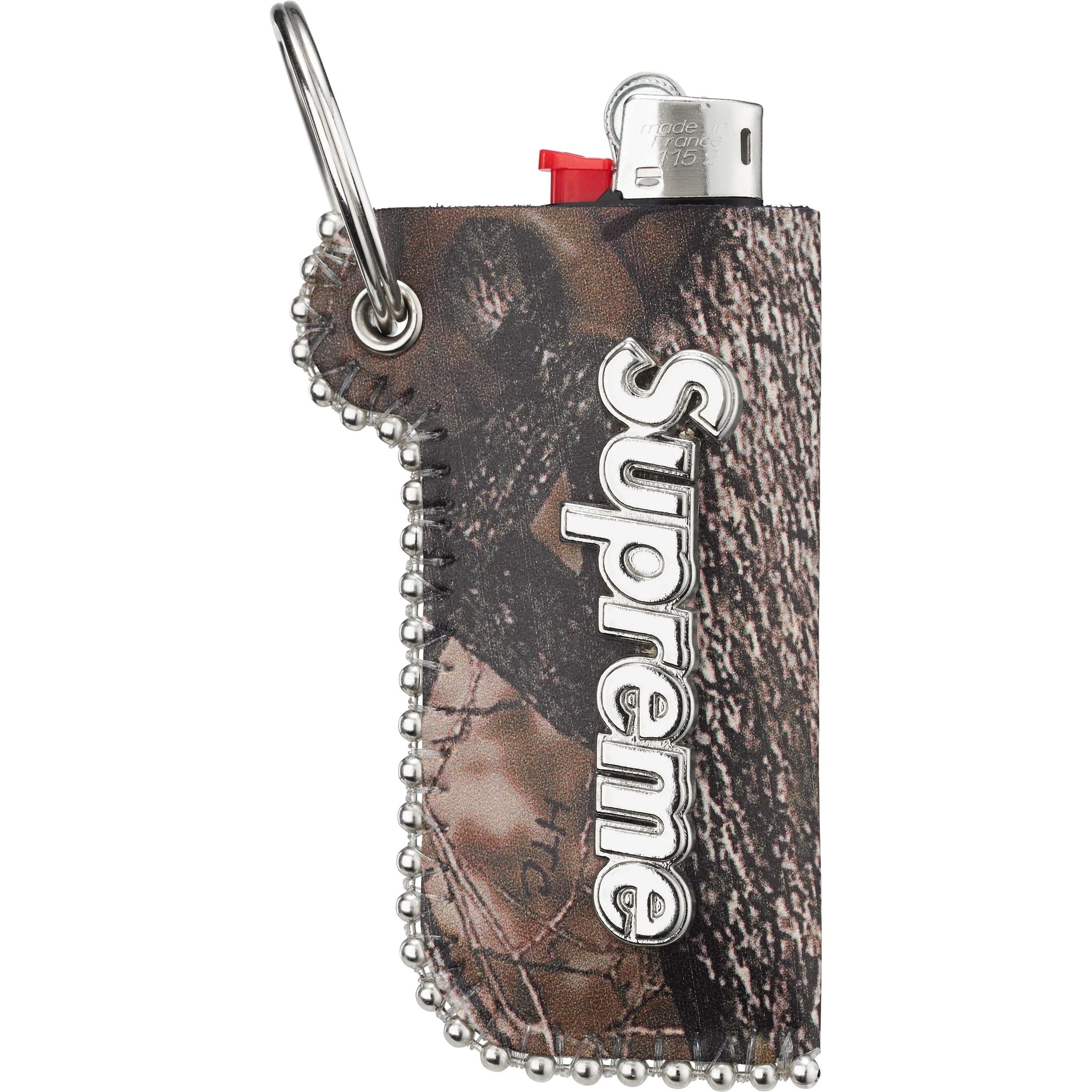 Supreme®/b.b. Simon Leather Lighter Case Keychain view 2